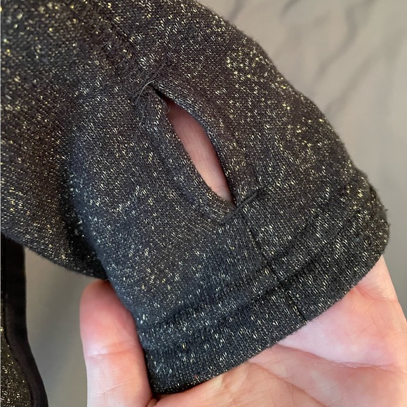 ROXY Black and Gold Metallic Jacket • Size: M - Picture 6 of 7